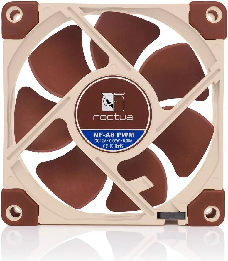فن ممتاز و کم صدای 80 میلیمتری Noctua NF-A8 PWM، 4 پین PWM، 2200 دور در دقیقه، بلبرینگ SSO2، کانالهای شتاب جریان، توقف در 0% PWM، ریزساختارهای سطح داخلی، 12 ولت، قهوهای | NF-A8 PWM فن ممتاز و کم صدای 80 میلیمتری Noctua NF-A8 PWM، 4 پین PWM، 2200 دور در دقیقه، بلبرینگ SSO2، کانالهای شتاب جریان، توقف در 0% PWM، ریزساختارهای سطح داخلی، 12 ولت، قهوهای | NF-A8 PWM