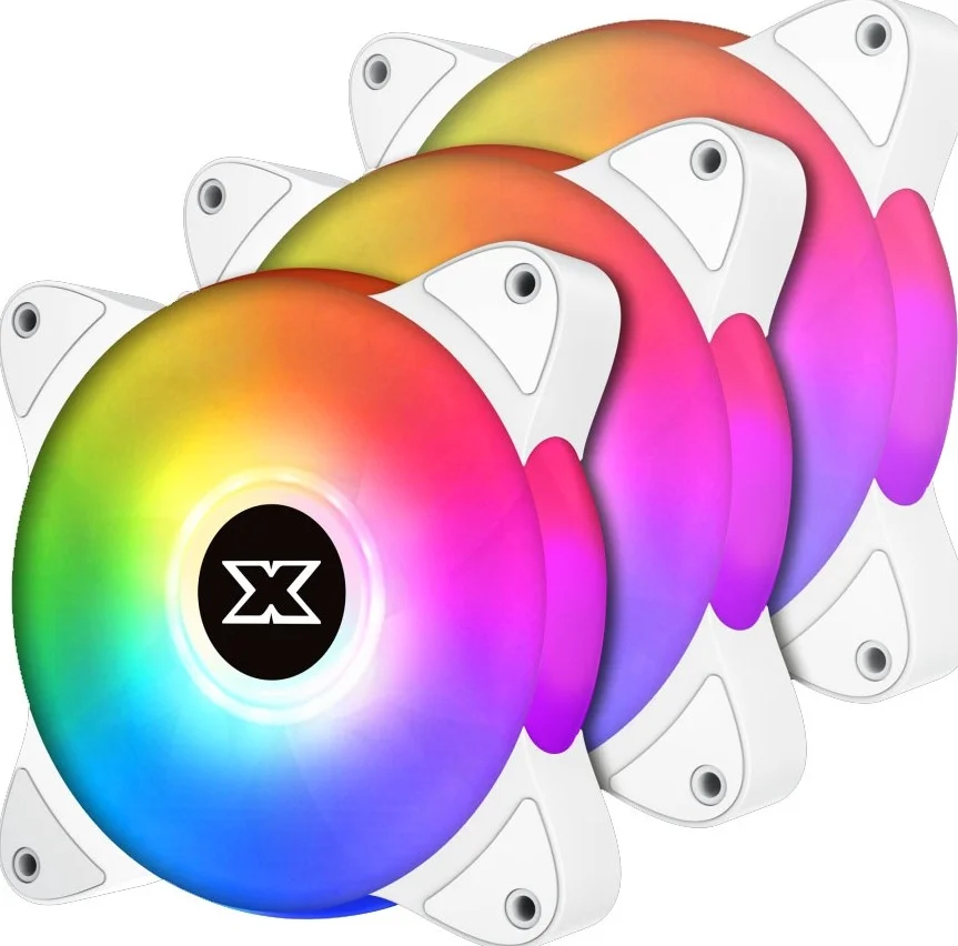 فن خنک کننده Xigmatek Galaxy III Essential - Bx120 Artic Argb (En46461): فن هاب (بسته 3 عددی، کنترلر، هاب برق) - سفید | EN46461