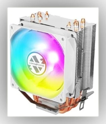 خنک کننده پردازنده Abkon Core Coolstorm T407w Spectrum 92m - سفید | T407W