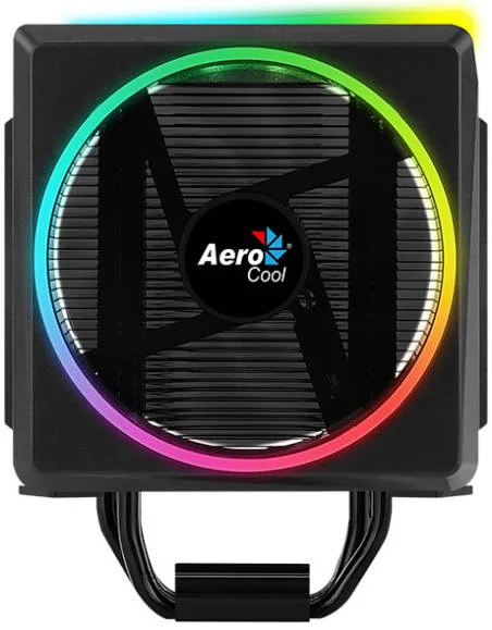 خنککننده بادی پردازنده Aerocool Cylon 4 ARGB، طراحی RGB LED در بالا و کنار، فناوری Heat Core Touch، فن PWM با بلبرینگ هیدرولیک، سرعت فن تا 1800 دور در دقیقه و جریان هوای 52.5 CFM، مشکی | CYN-4-ARGB-PWM-P خنککننده بادی پردازنده Aerocool Cylon 4 ARGB، طراحی RGB LED در بالا و کنار، فناوری Heat Core Touch، فن PWM با بلبرینگ هیدرولیک، سرعت فن تا 1800 دور در دقیقه و جریان هوای 52.5 CFM، مشکی | CYN-4-ARGB-PWM-P