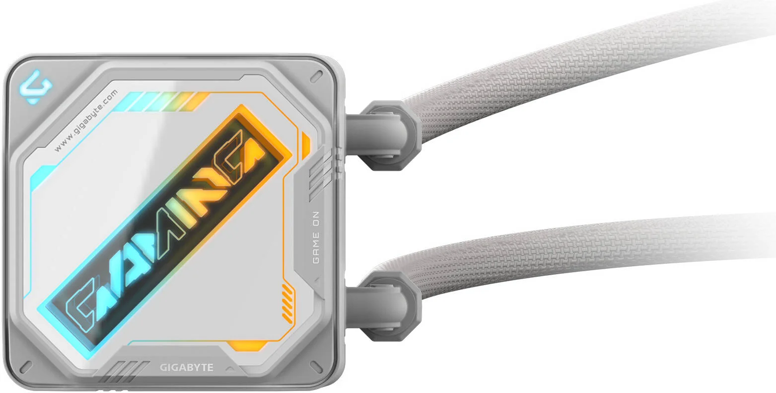 خنک کننده پردازنده GIGABYTE GAMING 240 ICE، دارای 2 فن 120 میلی متری ARGB، سرعت فن 2200 دور در دقیقه، جریان هوای فن 61.61 CFM، نوع بلبرینگ 2 توپی، رادیاتور آلومینیومی، بلوک مسی، سفید | GP-GIGABYTE-GME-240I