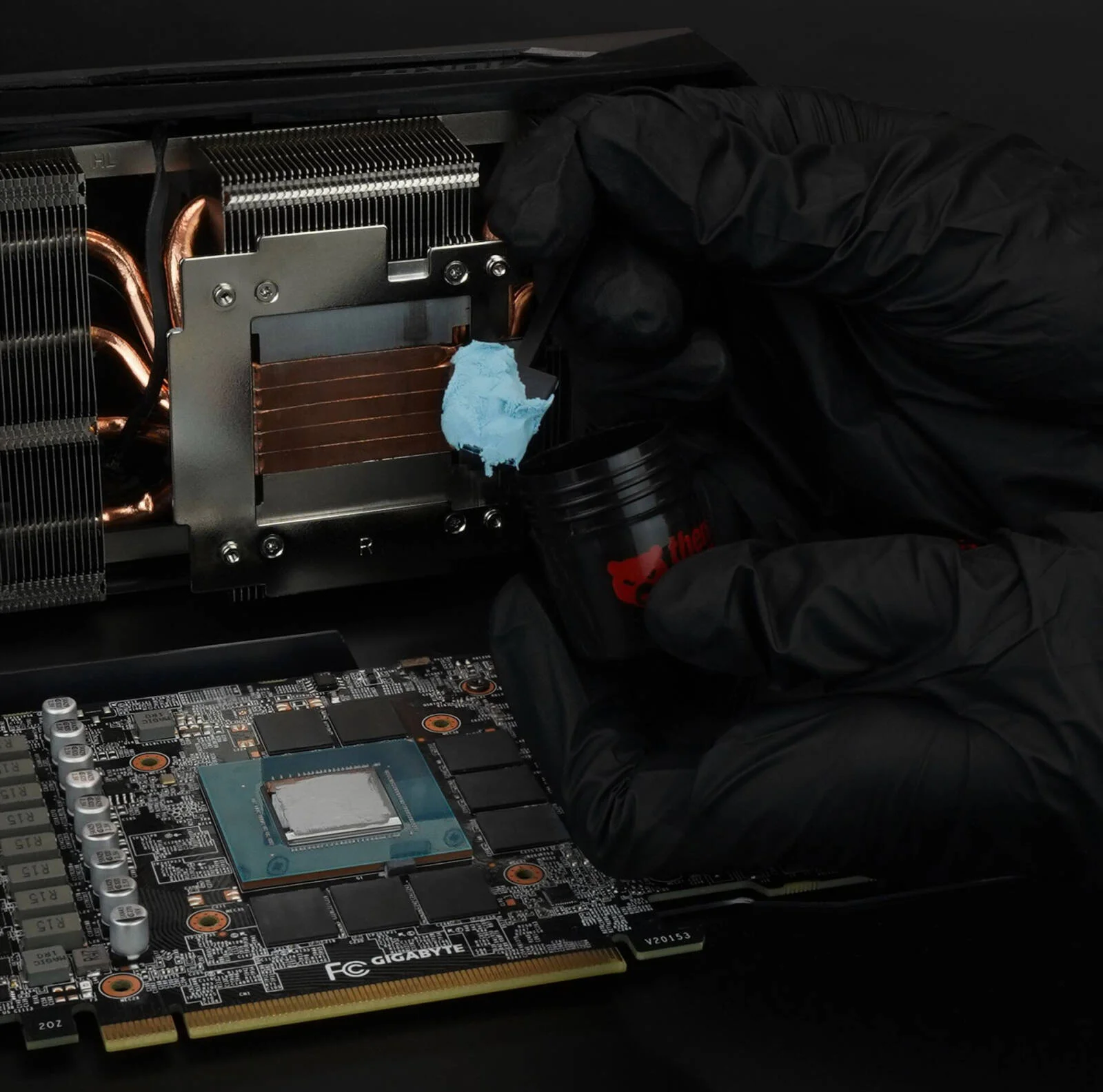 بتونه حرارتی گریزلی TG Putty Advance 30g با عملکرد بالا، بتونه حرارتی غیر رسانا برای تغییرات GPU، جایگزین پدهای حرارتی، شامل 3 کاردک، پرکننده شکاف از 0.2mm تا 3.0mm | TG-P-A-030