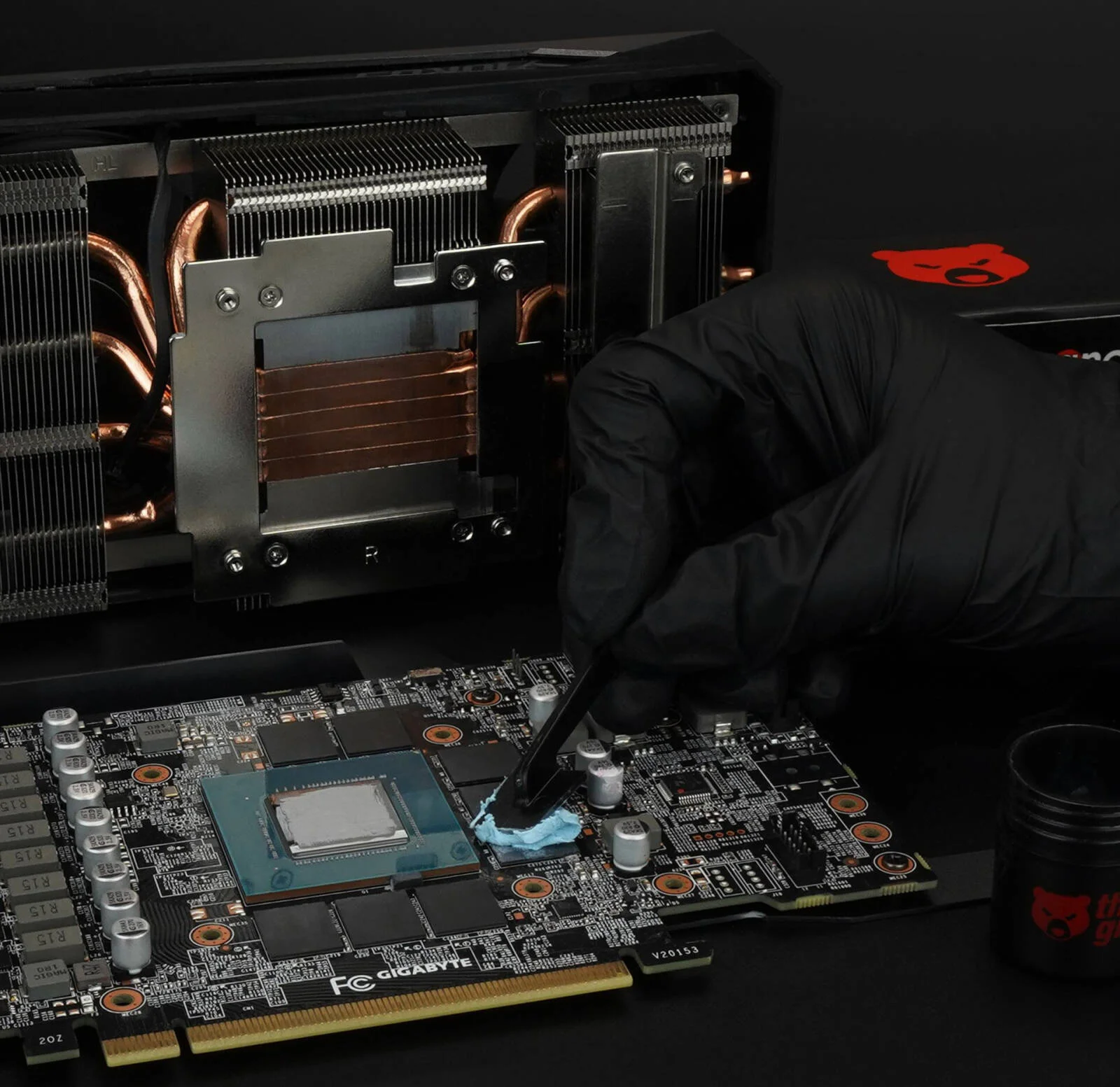 بتونه حرارتی گریزلی TG Putty Advance 30g با عملکرد بالا، بتونه حرارتی غیر رسانا برای تغییرات GPU، جایگزین پدهای حرارتی، شامل 3 کاردک، پرکننده شکاف از 0.2mm تا 3.0mm | TG-P-A-030