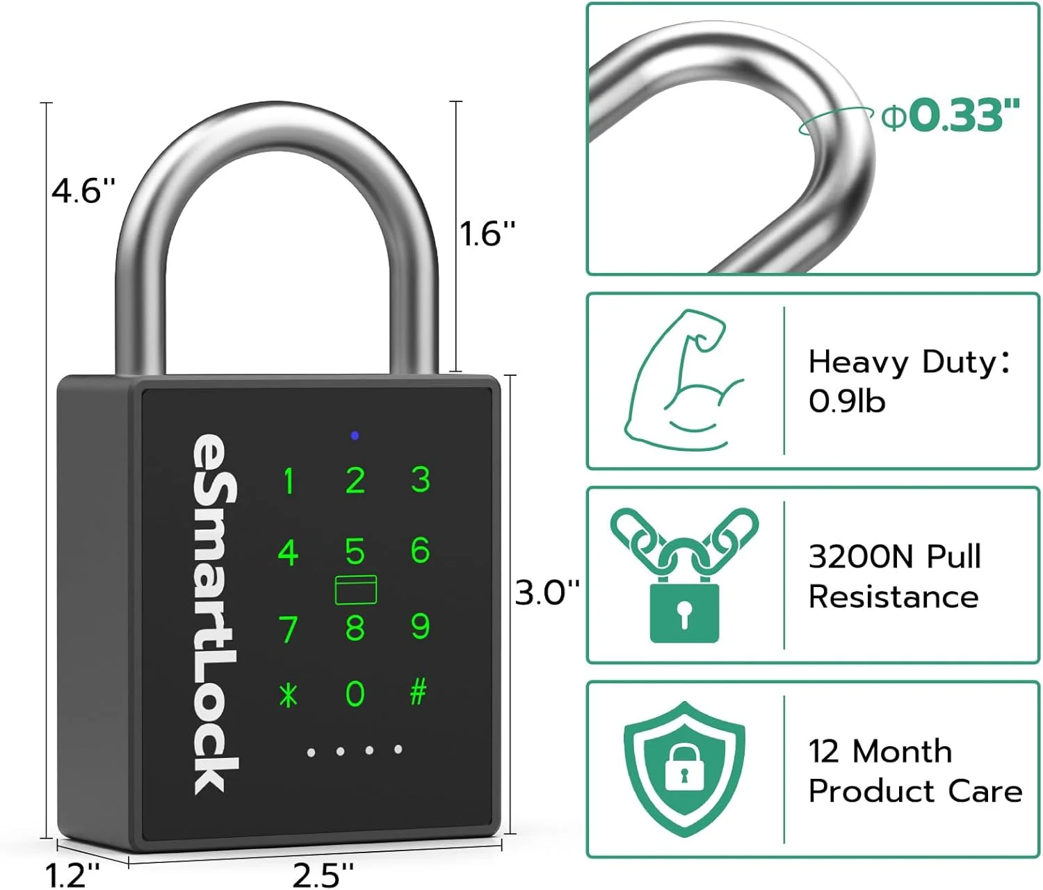قفل هوشمند جدید با کلید، قفل ترکیبی سنگین، قفل RFID با دسترسی به برنامه بلوتوث، قفل کلید الکترونیکی ضد آب در فضای باز برای دروازه، حصار، سوله، کمد، گاراژ، باغ قفل هوشمند جدید با کلید، قفل ترکیبی سنگین، قفل RFID با دسترسی به برنامه بلوتوث، قفل کلید الکترونیکی ضد آب در فضای باز برای دروازه، حصار، سوله، کمد، گاراژ، باغ