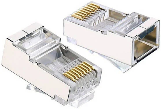 سر سوکت شبکه Cat6 شیلددار UGREEN NW111 بسته 50 عددی | 50247