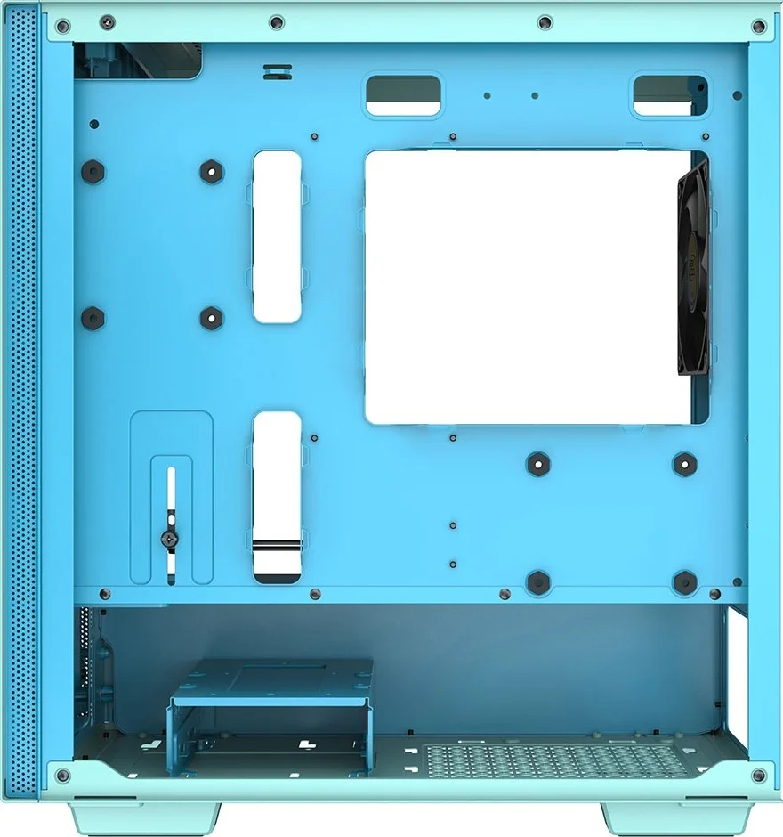 کیس Micro-ATX مینیمالیستی دیپ کول مدل MACUBE 110، پنل شیشه ای حرارت دیده مغناطیسی، محفظه درایو قابل جابجایی، نگهدارنده کارت گرافیک قابل تنظیم، 1 عدد فن از پیش نصب شده | R-MACUBE110-GBNGM1N-A-1