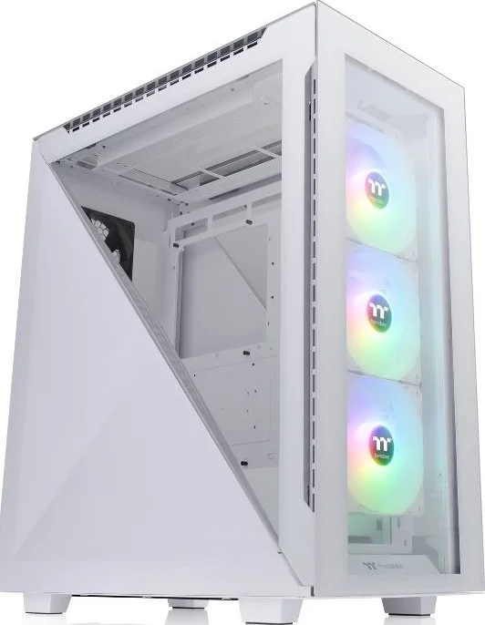 کیس مید تاور Thermaltake Divider 500 TG Snow ARGB، دارای 7 اسلات توسعه، USB 3.2 (Gen 2) Type-C x 1 | CA-1T4-00M6WN-01