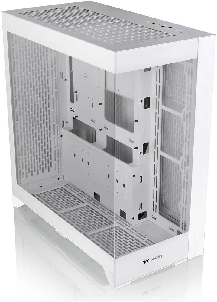 کیس مید تاور Thermaltake CTE E600 MX Hydrangea E-ATX، طراحی بازده حرارتی متمرکز، پنل جلویی مشبک و شیشه حرارت دیده قابل تعویض، براکت نصب کارت گرافیک سه طرفه، کابل رایزر 400 میلی متری PCIe4، سفید برفی | CA-1Y3-00M6WN-00
