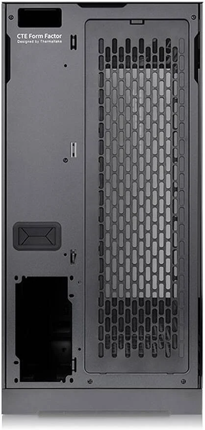 کیس مید تاور ترمالتیک CTE E600 MX Hydrangea E-ATX، طراحی بازده حرارتی متمرکز، پنل جلویی مشبک و شیشه حرارت دیده قابل تعویض، براکت نصب کارت گرافیک 3 طرفه، کابل رایزر PCIe4 400 میلی متری، مشکی | CA-1Y3-00M1WN-00