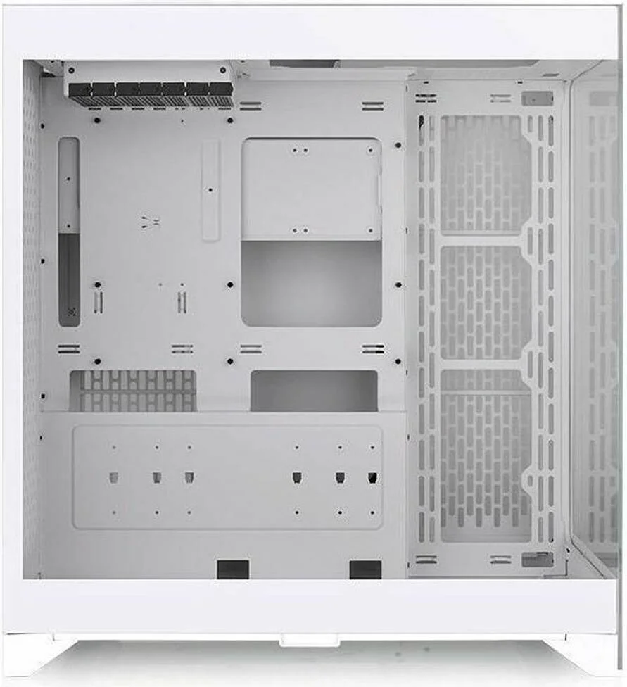 کیس مید تاور Thermaltake CTE E600 MX Hydrangea E-ATX، طراحی بازده حرارتی متمرکز، پنل جلویی مشبک و شیشه حرارت دیده قابل تعویض، براکت نصب کارت گرافیک سه طرفه، کابل رایزر 400 میلی متری PCIe4، سفید برفی | CA-1Y3-00M6WN-00