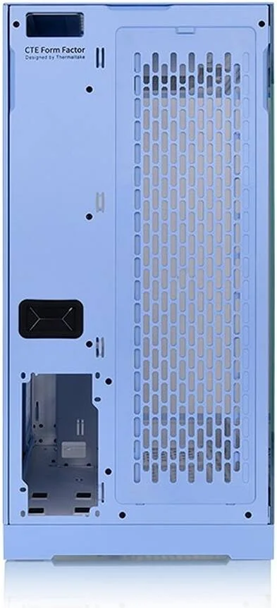 کیس ترمال‌تیک CTE E600 MX Hydrangea E-ATX، طراحی بازده حرارتی متمرکز، پنل جلویی مشبک و TG قابل تعویض، براکت نصب کارت گرافیک VGA سه طرفه، کابل رایزر PCIe4 400 میلی‌متری، آبی | CA-1Y3-00MFWN-00