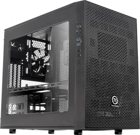 Thermaltake Core X1 Black Mini ITX Stackable Tt LCS Certified Cube Chassis | CA-1D6-00S1WN-00: انتظارات خود را از خنک‌کنندگی با Thermaltake Core X1 Cube Chassis بازتعریف کنید. با سطح توسعه‌پذیری Enthusiast، برای هر دو پیکربندی خنک‌کننده بادی و مایع، Core X1 در رده‌ای بالاتر از بقیه قرار دارد. محدودیت‌ها را با طراحی stackable گسترش دهید که امکان ارتقاءهای ماژولار خارجی را برای ارائه فضای ذخیره‌سازی گسترده، خنک‌کنندگی و مدیریت کابل ایده‌آل فراهم می‌کند. با عملکرد خنک‌کنندگی بی‌نظیر، Core X1 به راحتی اجزای خنک‌کننده مایع DIY/AIO را در خود جای می‌دهد و در عین حال تهویه متنوعی را ارائه می‌دهد که فقط Thermaltake می‌تواند ارائه دهد. ویژگی‌های کلیدی: نوع کیس: Mini ITX Cube Case ابعاد کیس (ارتفاع x عرض x عمق): 16.8" x 11" x 18.5" نوع M/B: Mini-ITX (6.7"" x 6.7"") پنل‌های جانبی: پنجره/سوراخ‌دار پشتیبانی: منبع تغذیه استاندارد PS2 خلیج خارجی: 2 x 5.25" خلیج داخلی: 4 x 2.5""/3.5"" (محفظه HDD) اسلات‌های توسعه: 3 پنل ورودی/خروجی جلو: 2 x USB 3.0، 1x هدفون، 1x پورت میکروفون فن‌های موجود: جلو (فن ورودی): (1) 200 x 200 x 25 میلی‌متر عقب (خروجی): (1) 120 x 120 x 25 میلی‌متر فاصله: ارتفاع خنک‌کننده CPU: 230 میلی‌متر طول VGA: 280 میلی‌متر (با محفظه ODD) 400 میلی‌متر (بدون محفظه ODD) طول PSU: 220 میلی‌متر (با فن پایین) پیکربندی‌های فن: (اختیاری) جلو: 3 x 120 میلی‌متر یا 2 x 140 میلی‌متر یا 1 x 200 میلی‌متر بالا: 3 x 120 میلی‌متر یا 2 x 140 میلی‌متر یا 2 x 200 میلی‌متر عقب: 1 x 120 میلی‌متر یا 1 x 140 میلی‌متر پایین: 1 x 120 میلی‌متر پیکربندی‌های رادیاتور: (اختیاری) جلو: 1 x 120 میلی‌متر یا 1 x 240 میلی‌متر 1 x 140 میلی‌متر یا 1 x 280 میلی‌متر بالا: 1 x 120 میلی‌متر یا 1 x 240 میلی‌متر یا 1 x 360 میلی‌متر 1 x 140 میلی‌متر یا 1 x 280 میلی‌متر عقب: 1 x 120 میلی‌متر یا 1 x 140 میلی‌متر