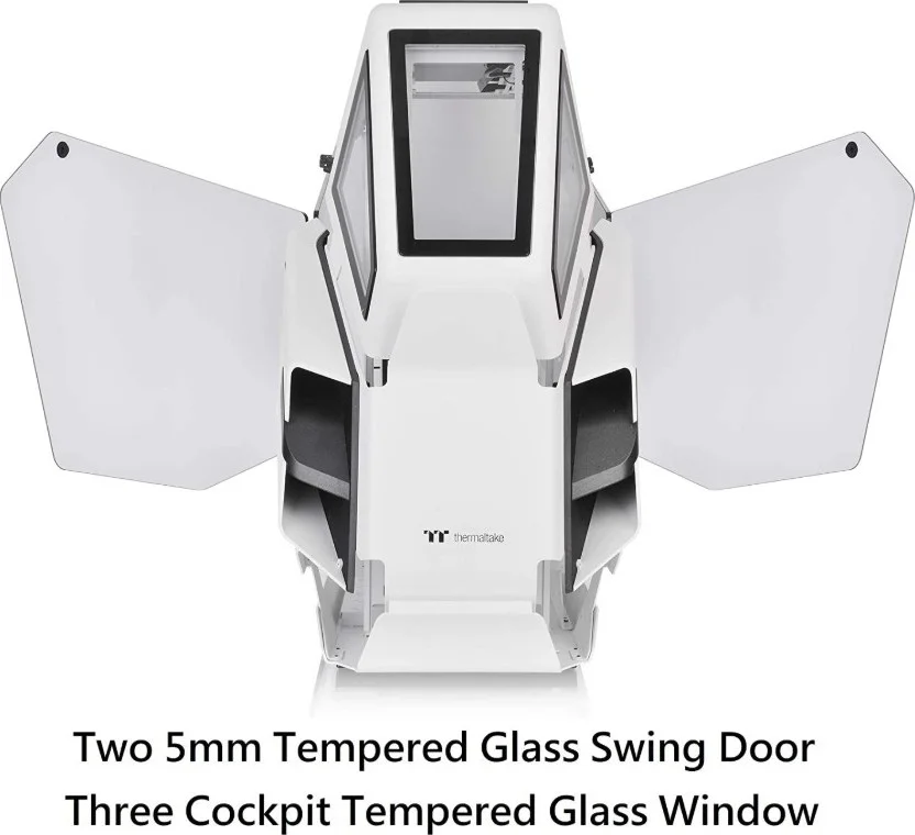 کیس ترمالتیک AH T600 با طراحی هلیکوپتری، فریم باز، درب لولایی شیشه حرارت دیده، E-ATX، فول تاور (فقط کیس) | CA-1Q4-00M6WN-00