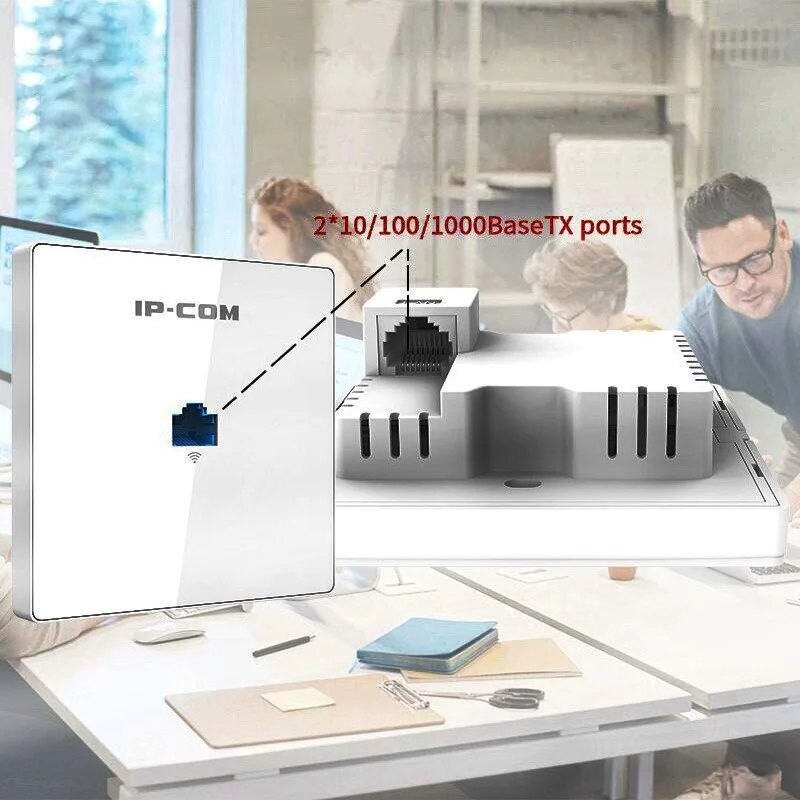 اکسس پوینت دیواری گیگابیتی دو بانده IP-COM W36AP AC1200 - سفید | W36AP اکسس پوینت دیواری گیگابیتی دو بانده IP-COM W36AP AC1200 - سفید | W36AP