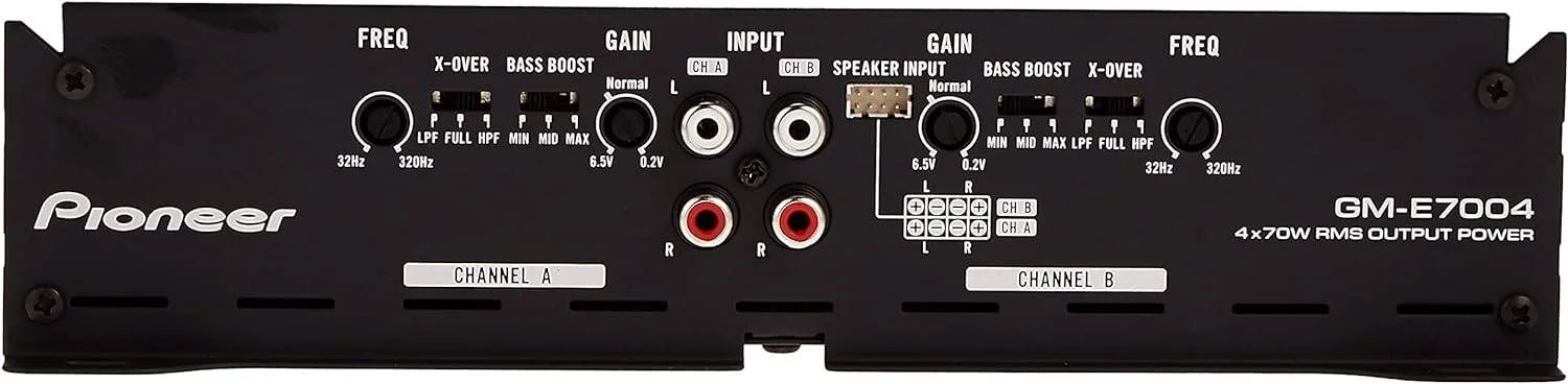 آمپلی فایر ۴ کاناله با قابلیت پل زدن و تقویت بیس