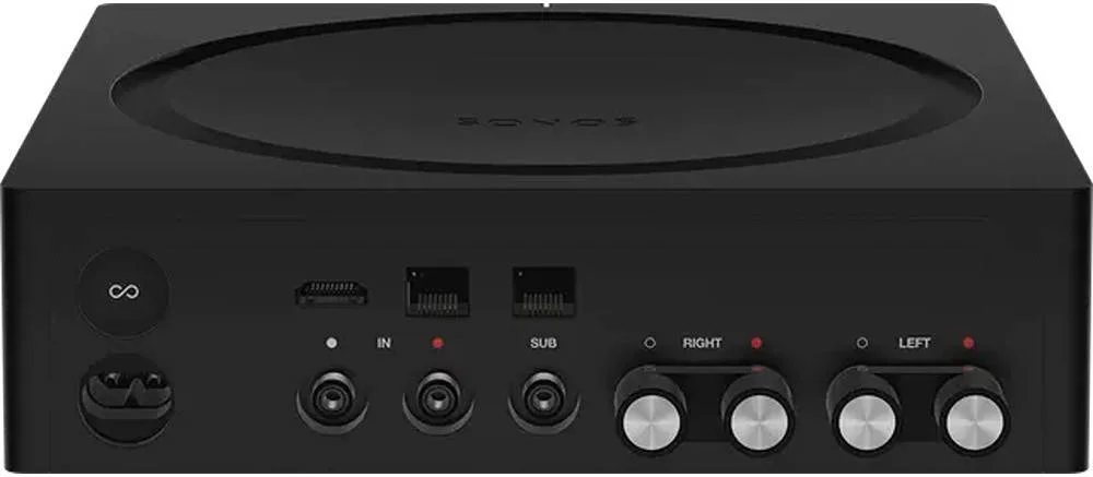 آمپلی فایر استریو 250 واتی Sonos، پیکربندی آمپلی فایر 2.1 کاناله، تقویت کلاس D، وای فای 4 و اترنت، خروجی توان 125 وات بر کانال، RCA استریو و HDMI ARC، مشکی | AMPG1US1BLK