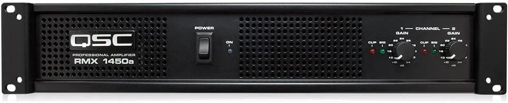 آمپلی فایر قدرت QSC RMX1450a Low-Z، 500 وات / کانال 4 اهم، نشانگرهای LED برای قدرت، سیگنال، کلیپ، مدارهای محافظ داخلی، TRS بالانس 1/4 اینچی، XLR، محدود کننده های کلیپ قابل غیرفعال کردن توسط کاربر، مشکی | RMX1450A آمپلی فایر قدرت QSC RMX1450a Low-Z، 500 وات / کانال 4 اهم، نشانگرهای LED برای قدرت، سیگنال، کلیپ، مدارهای محافظ داخلی، TRS بالانس 1/4 اینچی، XLR، محدود کننده های کلیپ قابل غیرفعال کردن توسط کاربر، مشکی | RMX1450A