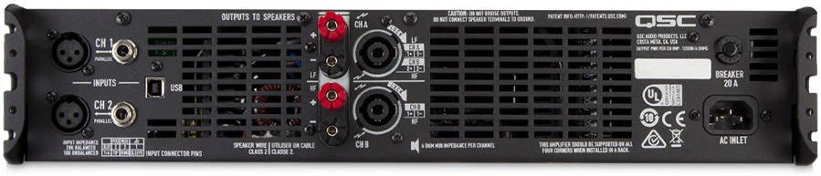 آمپلی فایر قدرت حرفه ای QSC GXD 8 با توان 4500 وات به همراه پردازشگر سیگنال دیجیتال (DSP)، مناسب برای بلندگوهای 4 و 8 اهم، آمپلی فایر کلاس D، فیلترهای بالاگذر و پایین گذر با اکولایزر 4 باندی، نمایشگر LCD، ورودی های موازی XLR و 1/4 اینچی، سفید | GXD8 آمپلی فایر قدرت حرفه ای QSC GXD 8 با توان 4500 وات به همراه پردازشگر سیگنال دیجیتال (DSP)، مناسب برای بلندگوهای 4 و 8 اهم، آمپلی فایر کلاس D، فیلترهای بالاگذر و پایین گذر با اکولایزر 4 باندی، نمایشگر LCD، ورودی های موازی XLR و 1/4 اینچی، سفید | GXD8