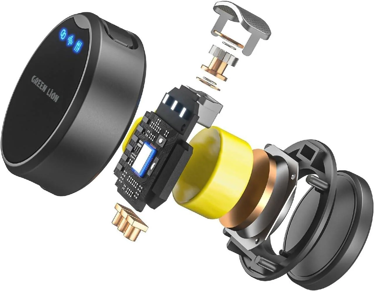 میکروفون بی سیم 3 در 1 گرین لاین مدل GM-85X، نمایشگر LED، 6 ساعت زمان کارکرد، گیرنده USB-C/Lightning/دوربین، حالت کاهش نویز/Reverb/بی صدا، صدای فراگیر 360 درجه، Plug & Play - مشکی میکروفون بی سیم 3 در 1 گرین لاین مدل GM-85X، نمایشگر LED، 6 ساعت زمان کارکرد، گیرنده USB-C/Lightning/دوربین، حالت کاهش نویز/Reverb/بی صدا، صدای فراگیر 360 درجه، Plug & Play - مشکی