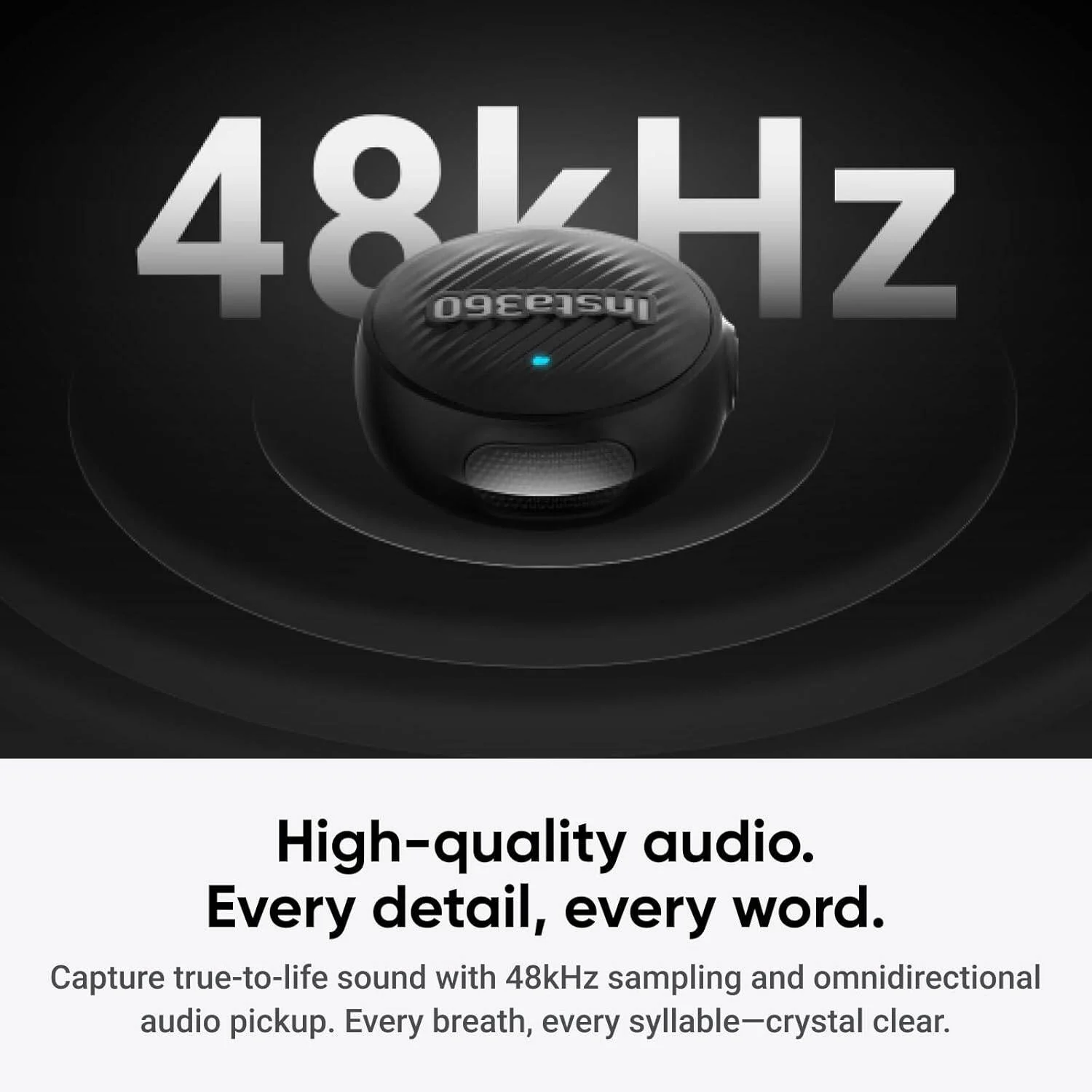 میکروفون Insta360 Mic Air (1 فرستنده + 1 گیرنده)