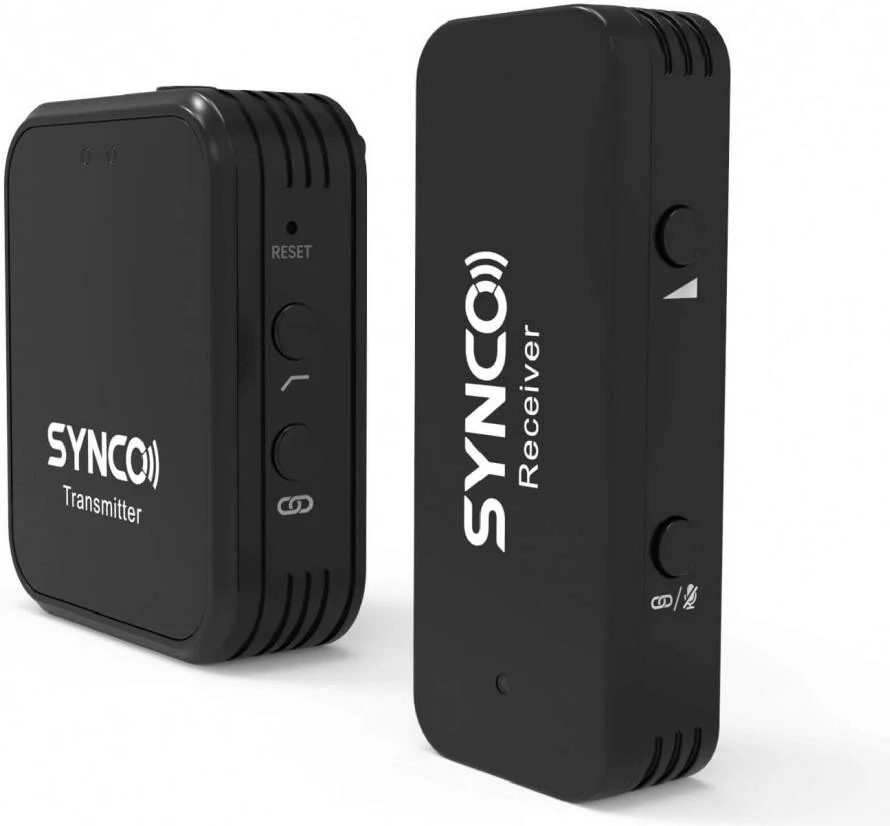سیستم میکروفون بی‌سیم 2.4 گیگاهرتزی SYNCO G1 T USB-C - فرستنده گیره‌ای و گیرنده مینی برای موبایل‌های اندروید، برد 150 متری، تا 8 ساعت ضبط، مناسب برای ولاگ و پخش زنده، ضبط ویدیو، مشکی | WAIR-G1T
