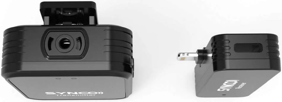 سیستم میکروفون بی سیم 2.4G سینکو G1 L با فرستنده گیره ای و گیرنده مینی برای آیفون، برد 150 متری، تا 8 ساعت ضبط، ولاگ و پخش زنده، ضبط ویدیو، لایتنینگ، مشکی | WAIR-G1L