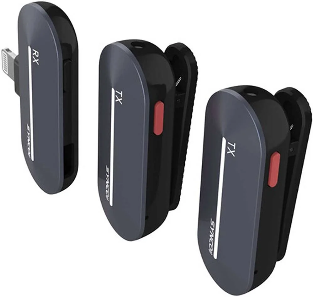 سیستم میکروفون بیسیم دیجیتال 2.4 گیگاهرتزی کوچک دو نفره Synco P2L، اتصال Lightning، حذف نویز DSP، 9 افکت صوتی، 2 فرستنده/میکروفون گیرهای کوچک، برد 150 متری، جک 3.5 میلیمتری، مشکی | P2L-BL سیستم میکروفون بیسیم دیجیتال 2.4 گیگاهرتزی کوچک دو نفره Synco P2L، اتصال Lightning، حذف نویز DSP، 9 افکت صوتی، 2 فرستنده/میکروفون گیرهای کوچک، برد 150 متری، جک 3.5 میلیمتری، مشکی | P2L-BL