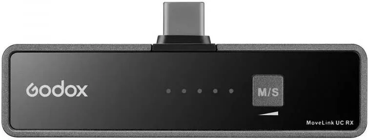 سیستم میکروفون بی‌سیم دیجیتال کامپکت GODOX MoveLink UC1، USB Type-C، 2.4 گیگاهرتز، برد 50 متر، عمر باتری 6 ساعت
