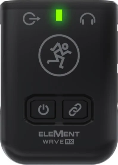 سیستم میکروفون بی‌سیم یقه‌ای دیجیتال Mackie Element Wave LAV، 2.4 گیگاهرتز، گیرنده جمع و جور، تولید محتوای ویدیویی | EleMent Wave LAV