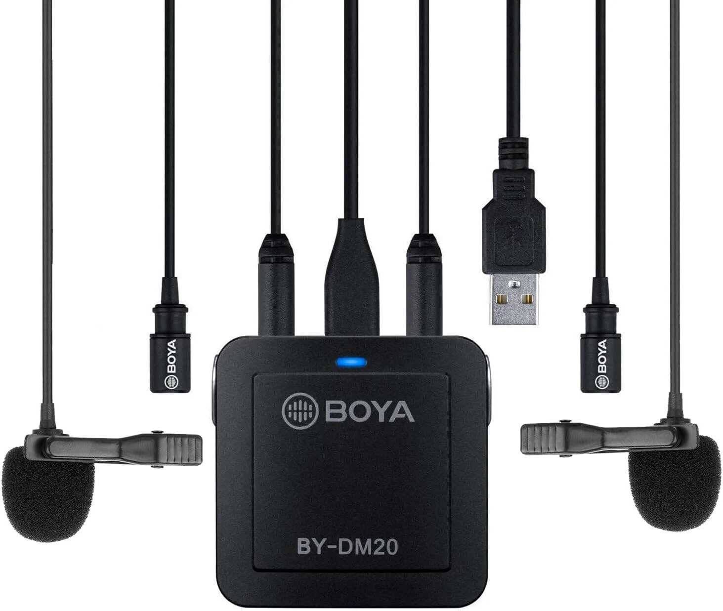 میکروفون یقهای دو کاناله جمع و جور بویا مدل BY-DM20، ضبط صدا، انتخاب حالت استریو/مونو و کنترل صدای جداگانه، خروجی هدفون 3.5 میلیمتری، مشکی | BY-DM20 میکروفون یقهای دو کاناله جمع و جور بویا مدل BY-DM20، ضبط صدا، انتخاب حالت استریو/مونو و کنترل صدای جداگانه، خروجی هدفون 3.5 میلیمتری، مشکی | BY-DM20