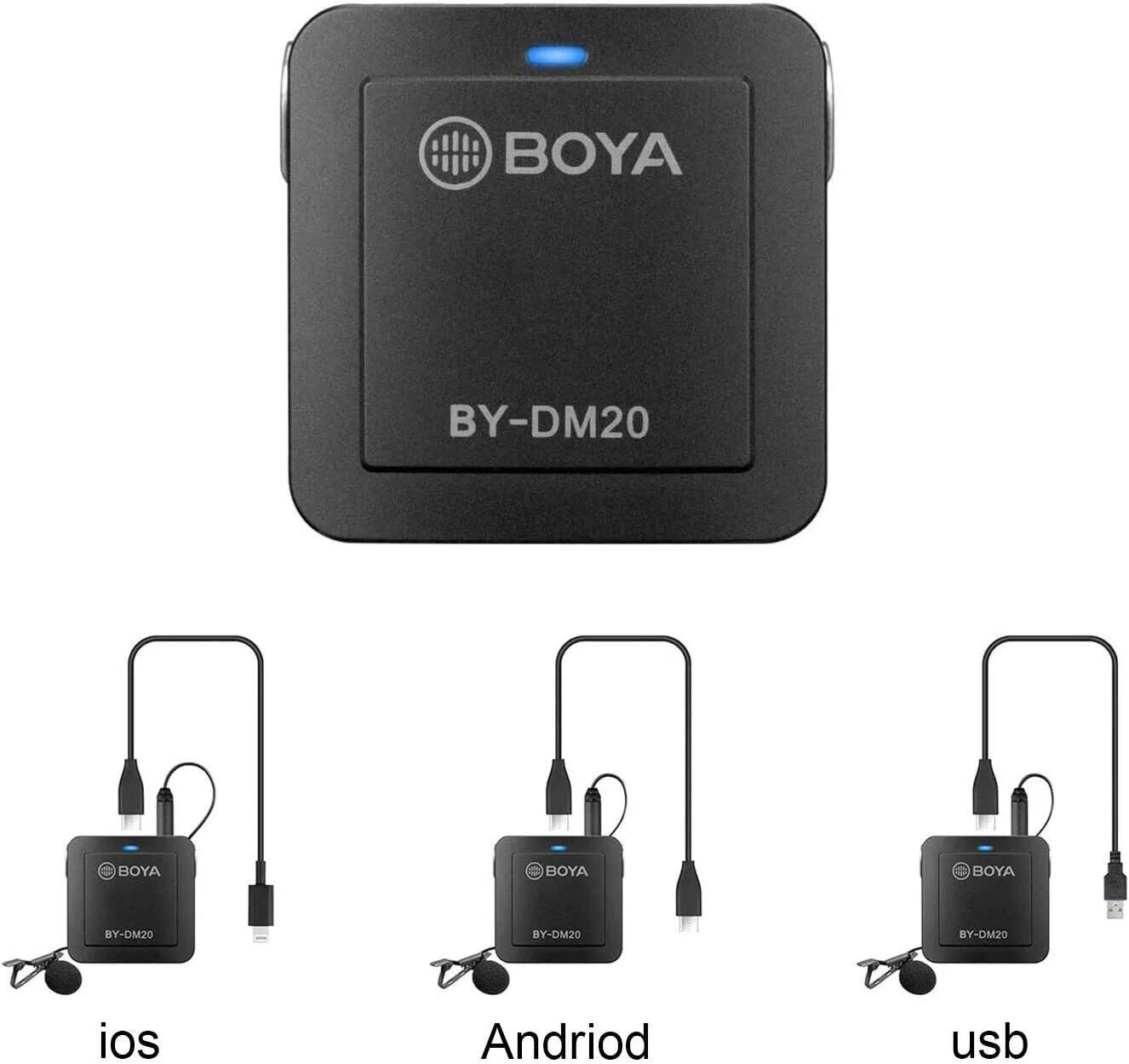 میکروفون یقهای دو کاناله جمع و جور بویا مدل BY-DM20، ضبط صدا، انتخاب حالت استریو/مونو و کنترل صدای جداگانه، خروجی هدفون 3.5 میلیمتری، مشکی | BY-DM20 میکروفون یقهای دو کاناله جمع و جور بویا مدل BY-DM20، ضبط صدا، انتخاب حالت استریو/مونو و کنترل صدای جداگانه، خروجی هدفون 3.5 میلیمتری، مشکی | BY-DM20