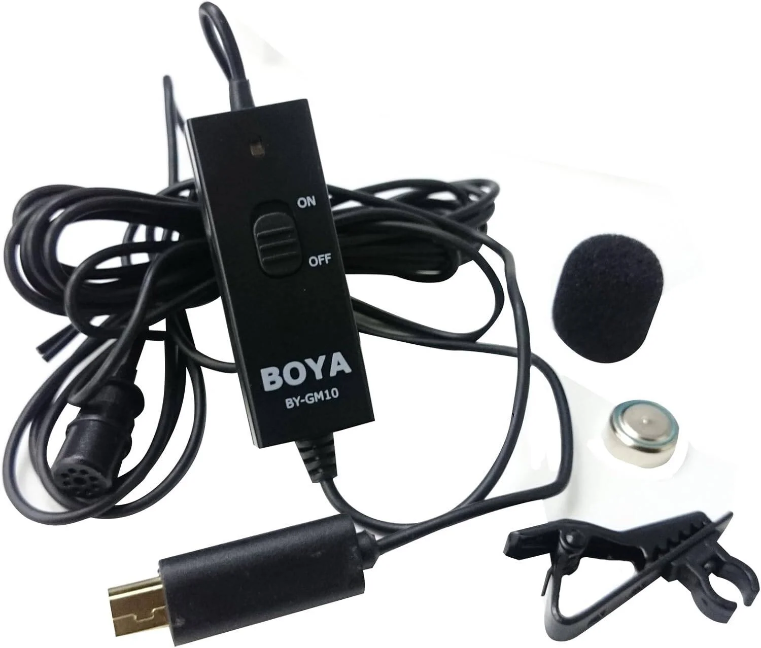 میکروفون یقه ای همه جهته BOYA مدل BY-GM10 Pro Mini USB Audio Capacitor برای Hero4, GoPro HERO3 +, HERO3 میکروفون یقه ای همه جهته BOYA مدل BY-GM10 Pro Mini USB Audio Capacitor برای Hero4, GoPro HERO3 +, HERO3