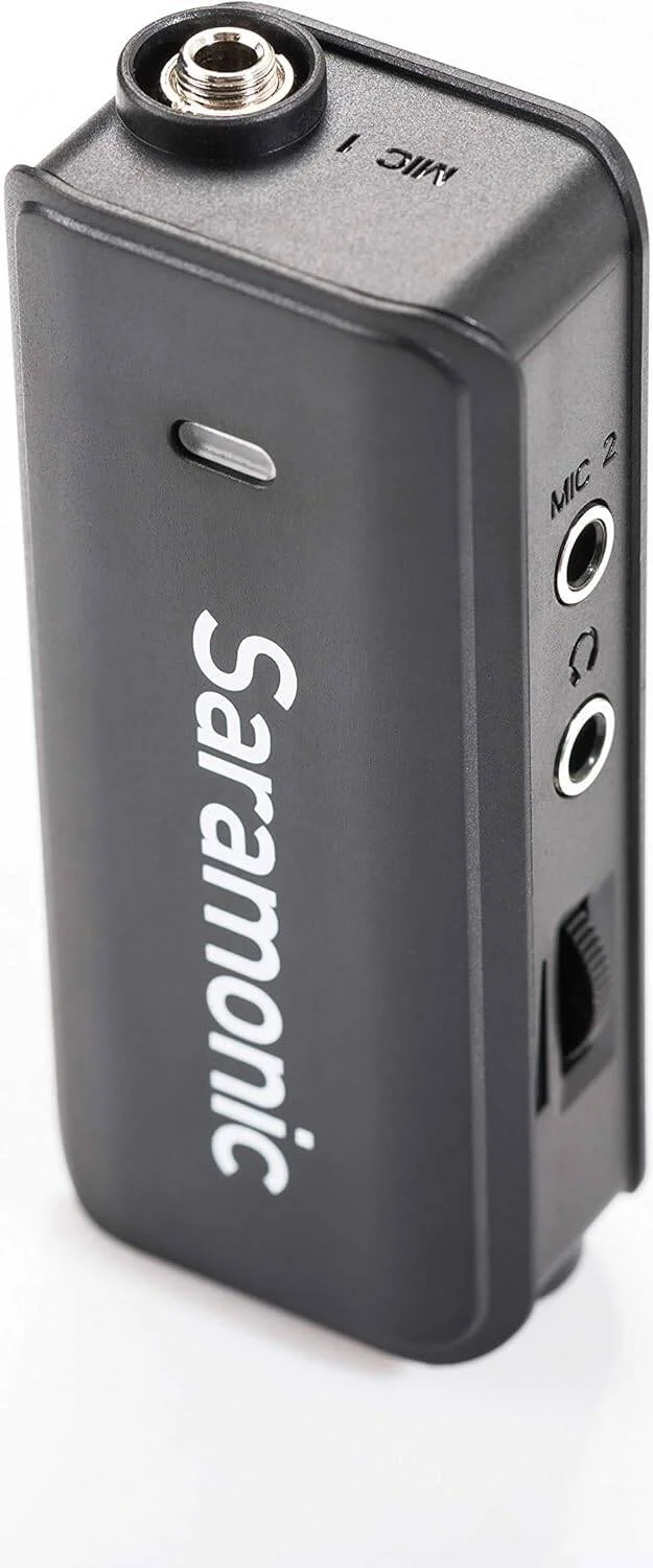 میکروفون یقهای ممتاز سارامونیک "LavMic" با میکسر صدای 2 کاناله و خروجی برای تلفنهای هوشمند آیفون/اندروید، GoPro، دوربینهای DSLR، دوربینهای فیلمبرداری و ضبط کنندههای قابل حمل میکروفون یقهای ممتاز سارامونیک "LavMic" با میکسر صدای 2 کاناله و خروجی برای تلفنهای هوشمند آیفون/اندروید، GoPro، دوربینهای DSLR، دوربینهای فیلمبرداری و ضبط کنندههای قابل حمل