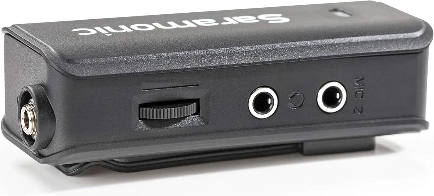 میکروفون یقهای ممتاز سارامونیک "LavMic" با میکسر صدای 2 کاناله و خروجی برای تلفنهای هوشمند آیفون/اندروید، GoPro، دوربینهای DSLR، دوربینهای فیلمبرداری و ضبط کنندههای قابل حمل میکروفون یقهای ممتاز سارامونیک "LavMic" با میکسر صدای 2 کاناله و خروجی برای تلفنهای هوشمند آیفون/اندروید، GoPro، دوربینهای DSLR، دوربینهای فیلمبرداری و ضبط کنندههای قابل حمل