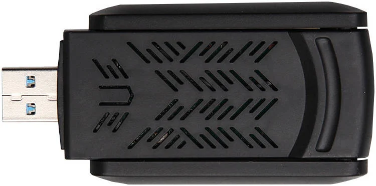 آداپتور شبکه USB وایرلس COMMANDO، سرعت انتقال 1300 مگابیت بر ثانیه، توان انتقال 20dBm، آنتن داخلی دوگانه، پشتیبانی از WEP 64/128 بیتی، برای دسکتاپ / کامپیوتر، پوشش گسترده تر، مشکی | AIR-WA1300