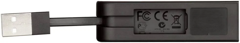 آداپتور اترنت USB 2.0 دی-لینک، سرعت تا 480 مگابیت بر ثانیه، نصب آسان، صرفه جویی در انرژی، مشکی | DUB-E100