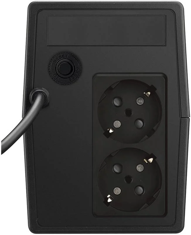 یو پی اس لاین-اینتراکتیو سری FP از FSP، ظرفیت ورودی 1000 ولت آمپر / 600 وات، AVR افزاینده و کاهنده برای تثبیت ولتاژ، موج سینوسی شبیه سازی شده، خروجی 60 هرتز، زمان انتقال 2-6 میلی ثانیه، استارت سرد، مشکی | FP 1000