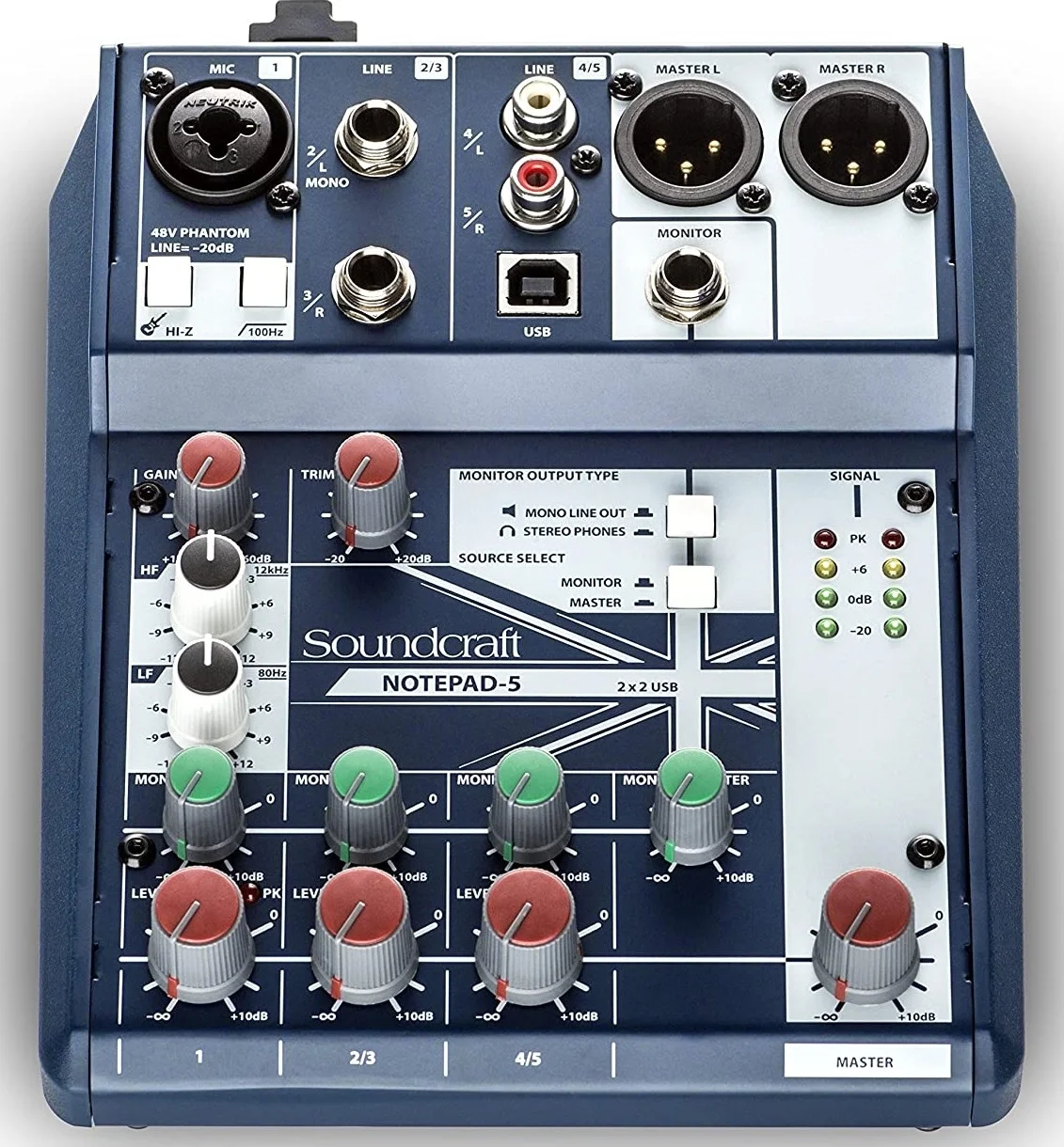 میکسر آنالوگ کوچک JBL Notepad 5 با ورودی/خروجی USB | Notepad 5