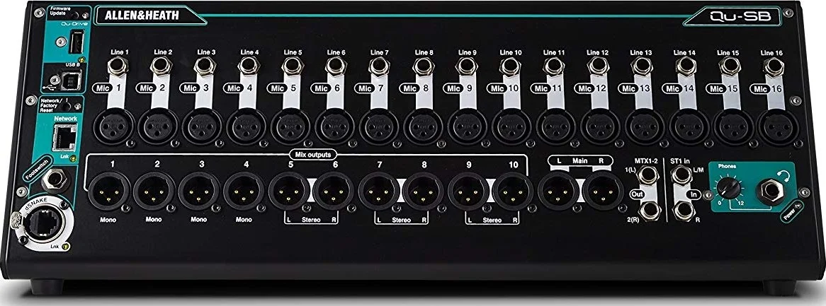 میکسر دیجیتال الن اند هیث Qu-SB - کنسول قابل حمل / نصب در رک 18 ورودی با کنترل iPad، رابط صوتی USB 32x32 و ضبط چند مسیره (iPad شامل نمی شود) | Qu-SB میکسر دیجیتال الن اند هیث Qu-SB - کنسول قابل حمل / نصب در رک 18 ورودی با کنترل iPad، رابط صوتی USB 32x32 و ضبط چند مسیره (iPad شامل نمی شود) | Qu-SB