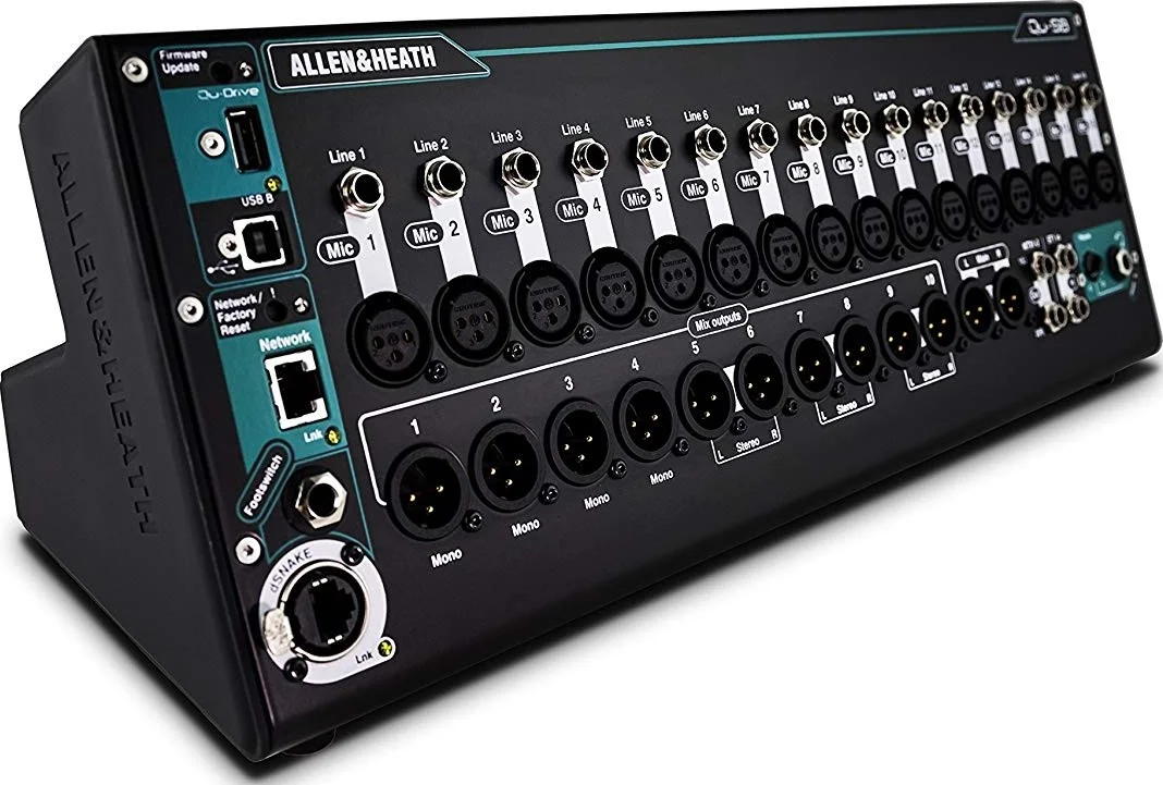 میکسر دیجیتال الن اند هیث Qu-SB - کنسول قابل حمل / نصب در رک 18 ورودی با کنترل iPad، رابط صوتی USB 32x32 و ضبط چند مسیره (iPad شامل نمی شود) | Qu-SB میکسر دیجیتال الن اند هیث Qu-SB - کنسول قابل حمل / نصب در رک 18 ورودی با کنترل iPad، رابط صوتی USB 32x32 و ضبط چند مسیره (iPad شامل نمی شود) | Qu-SB