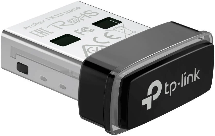 آداپتور USB وایرلس TP-Link Archer TX1U Nano، فناوری Wi-Fi 6 (AX300)، آنتن داخلی، Plug & Play، حالت AP، رابط USB 2.0، پشتیبانی از MU-MIMO و OFDMA، مشکی | TX1U Nano
