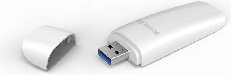 آداپتور USB بی‌سیم دو بانده Tenda AC1300، آنتن PIFA، فرکانس 5 گیگاهرتز و 2.4 گیگاهرتز، رابط USB 3.0، دارای گواهینامه CE، FCC، RoHS، سفید | U12