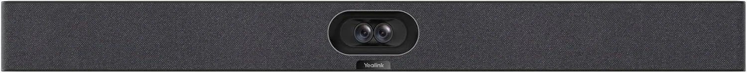 راهکار یکپارچه کنفرانس ویدیویی 4K یالینک MeetingBar A40-031 با دو دوربین 48 مگاپیکسلی، زاویه دید 120 درجه، آرایه 8 میکروفون MEMS، پنل لمسی CTP25، سازگار با Microsoft Teams و Zoom