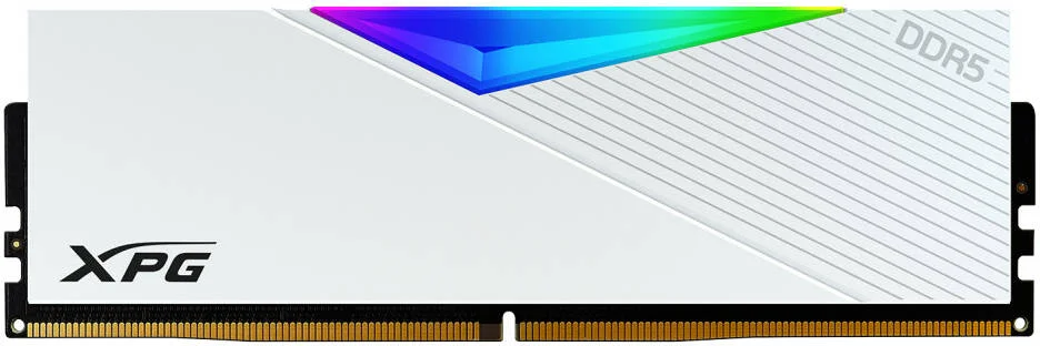 رم دسکتاپ ای‌دیتا XPG Lancer RGB با ظرفیت 32 گیگابایت (2 عدد 16 گیگابایتی)، سرعت 6000 مگاهرتز، تاخیر CAS 30، ولتاژ 1.35 ولت، Intel XMP 3.0، هیت سینک یکپارچه، Unbuffered، ECC، سفید | AX5U6000C3016G-DCLARWH