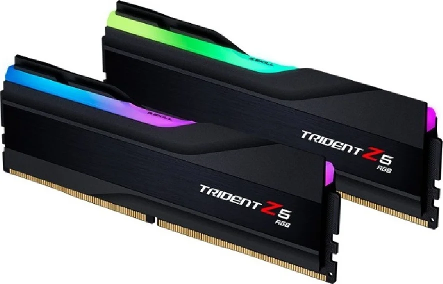 رم G.Skill Trident Z5 RGB DDR5، ظرفیت 32 گیگابایت (2x16 گیگابایت)، سرعت تست شده 6000 مگاهرتز، تاخیر 36-36-36-96، ولتاژ 1.35 ولت، بدون ECC، Intel XMP 3.0، Unbuffered، مشکی | F5-6000J3636F16GX2-TZ5RK رم G.Skill Trident Z5 RGB DDR5، ظرفیت 32 گیگابایت (2x16 گیگابایت)، سرعت تست شده 6000 مگاهرتز، تاخیر 36-36-36-96، ولتاژ 1.35 ولت، بدون ECC، Intel XMP 3.0، Unbuffered، مشکی | F5-6000J3636F16GX2-TZ5RK