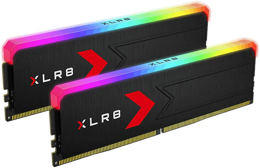 کیت حافظه دسکتاپ PNY XLR8 Gaming 32GB (2x16GB) DDR5 RGB، سرعت 6000 مگاهرتز، تاخیر CL36 CAS، ولتاژ 1.35، پشتیبانی از XMP 3.0 | MD32GK2D5600036XRGB