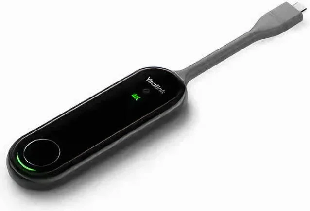 دستگاه ارسال بی‌سیم محتوا یلینک مدل WPP30 با کیفیت 4K، آداپتور USB-C به USB-A، اشتراک‌گذاری بی‌سیم صفحه نمایش به تلویزیون، پشتیبانی از 4 صفحه نمایش همزمان، سازگار با نمایشگر لمسی، رنگ مشکی | WPP30