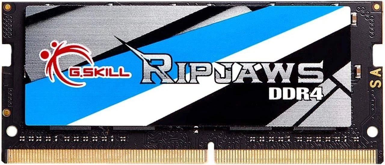 رم لپ تاپ G.Skill RipJaws Series 32GB (1 x 32GB) DDR4 SO-DIMM تک کاناله، سرعت حافظه 3200 مگاهرتز، تاخیر CL22، ولتاژ حافظه 1.20 ولت، 260 پین | F4-3200C22S-32GRS