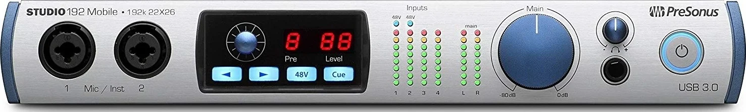 PreSonus Studio 192 Mobile 22x26 USB 3.0 Audio Interface and Studio Command Center | Studio 192 Mobile PreSonus Studio 192 Mobile 22x26 USB 3.0 Audio Interface and Studio Command Center | Studio 192 Mobile