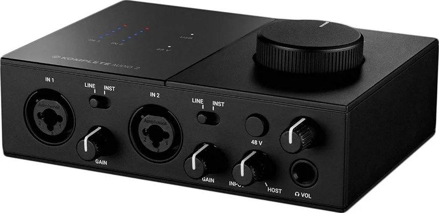 اینترفیس صوتی دو کاناله Native Instruments 26148 Komplete Audio 2، خروجی های دوگانه جک، ورودی های ترکیبی - xlr/جک، MONARK، MASCHINE Essentials، Ableton Live Lite، افکت های برتر NI | 26148